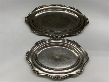 (2) 1938 VANCOUVER HOTEL SILVER TRAYS