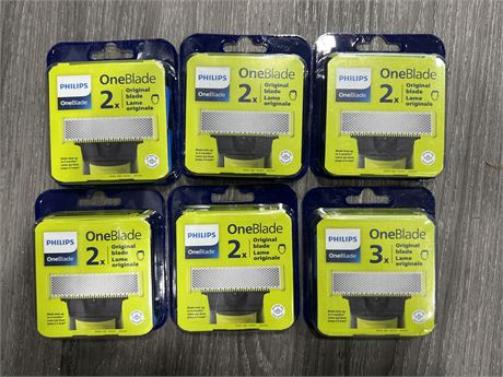 6 NEW PACKS OF PHILIPS ONE BLADES