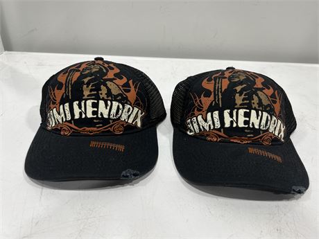 2 NEW JIMI HENDRIX SNAP BACK HATS