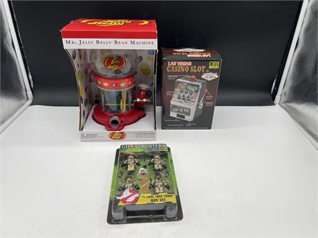 NEW JELLY BELLY MACHINE + NEW GHOST BUSTERS FIGURES & NEW SLOT MACHINE