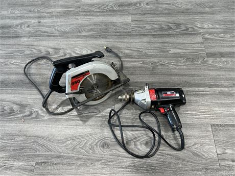 CRAFTSMAN CORDED SAW & DRILL