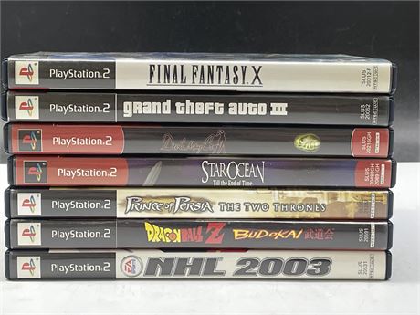 7 PS2 GAMES