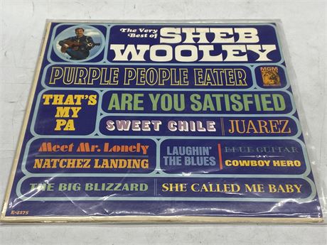 RARE 1965 - THE VERY BEST OF SHEB WOOLEY - EXCELLENT (E)