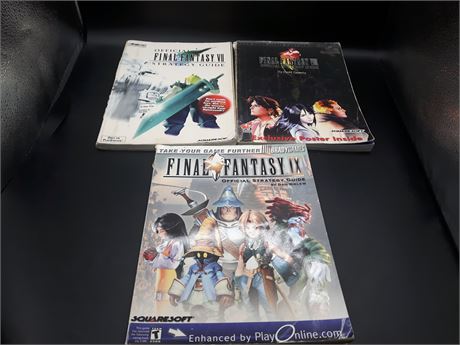 COLLECTION OF FINAL FANTASY GUIDE BOOKS