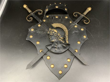SWORD AND SHEILD WALL PLAQUE