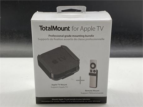 TV MOUNT FOR APPLE TV UNIT AND REMOTE CONTROL