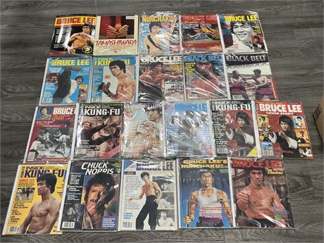 21 BRUCE LEE / KUNG FU MAGS