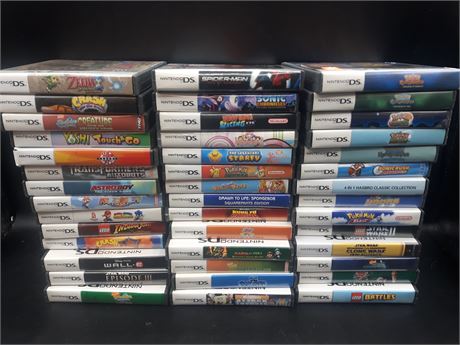 LARGE COLLECTION OF DS REPRODUCTION GAMES