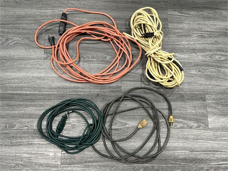 4 EXTENSION CORDS