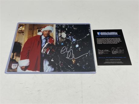 OFFICIAL PIX CHEVY CHASE SIGNED CHRISTMAS VACATION 8”x10” W/COA