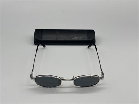 CARTIER 135 SUN GLASSES - MADE IN FRANCE W/ CASE & DUST CLOTH