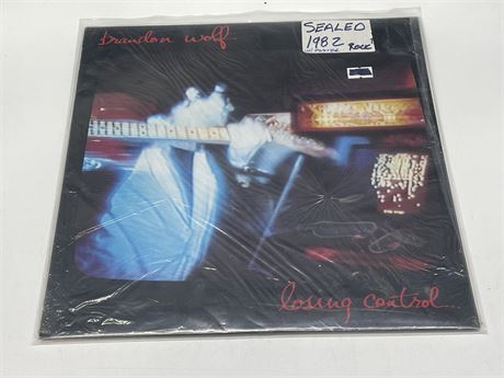 SEALED BRANDON WOLF 1982 - LOSING CONTROL W/ POSTER