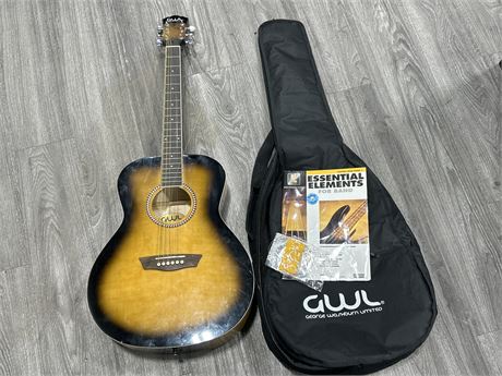 GEORGE WASHBURN GUITAR W/CARRY CASE & NEW STRINGS