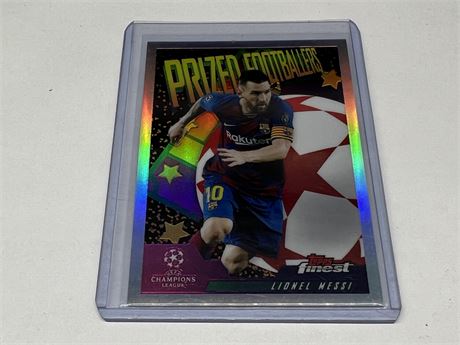 LIONEL MESSI TOPPS PRIZED FOOTBALLERS SILVER REFRACTOR