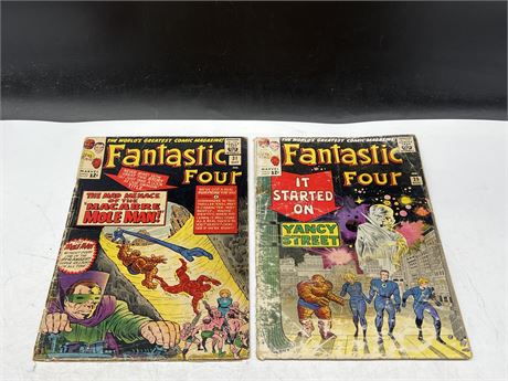 FANTASTIC FOUR #29 & #31 - LOW GRADE - #31 HAS TAPE ON SPINE