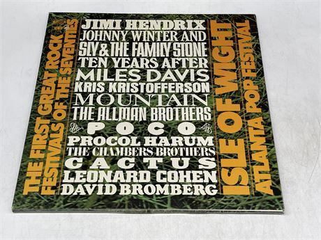THE FIRST GREAT ROCK FESTIVALS OF THE SEVENTIES - 3LP GATEFOLD - (E)