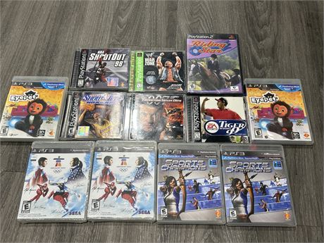 PLAYSTATION GAME LOT - RIDING STAR & BOTH VANCOUVER 2010 GAMES ARE SEALED