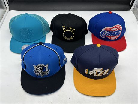 5 NBA HATS