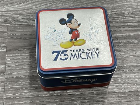 2004 DISNEY WATCH—75 YEARS WITH MICKEY, IN BOX/COLLECTIBLE