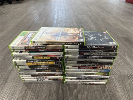 LARGE LOT OF XBOX 360 GAMES