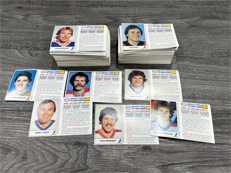 200+ 1983 ESSO UNSCRATCHED NHL CARDS