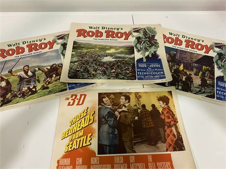 4 1953 MOVIE POSTERS (14”X11”)