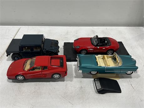 (4) 1:18 SCALE DIECAST CARS