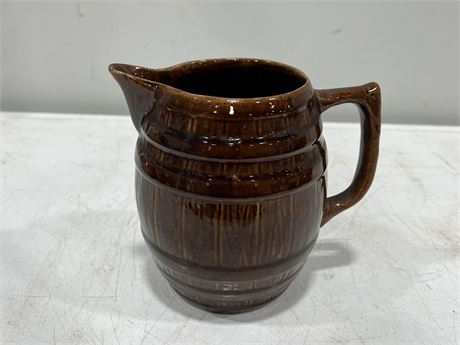 SCARCE MEDALTA POTTERIES BARREL JUG - LARGE SIZE (7”)