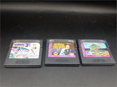 COLLECTION OF GAME GEAR GAMES