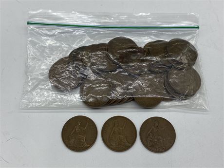 1LB OF KING GEORGE COINS - OLD DATES