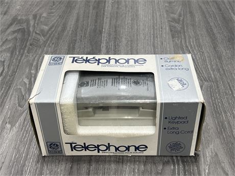 VINTAGE GE TELEPHONE IN ORIGINAL BOX - NEVER USED