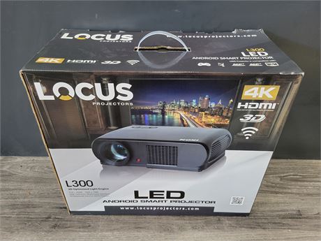 LOCUS L300 LED AND ROID SMART PROJECTOR  (New in box)