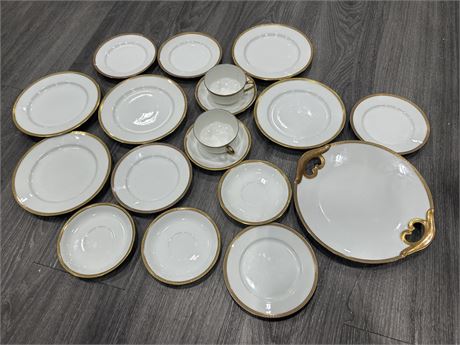 SET OF LIMOGES DISHES - MADE IN FRANCE - 18 PIECES