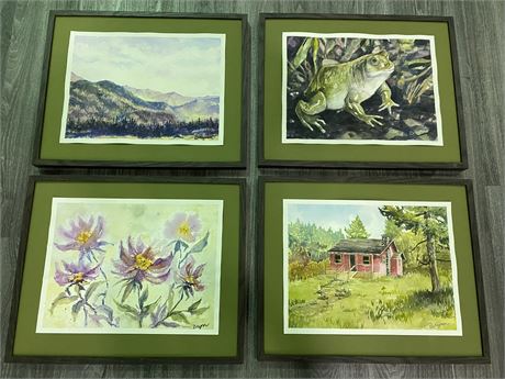 SET OF 4 PICTURES (21”X17”)
