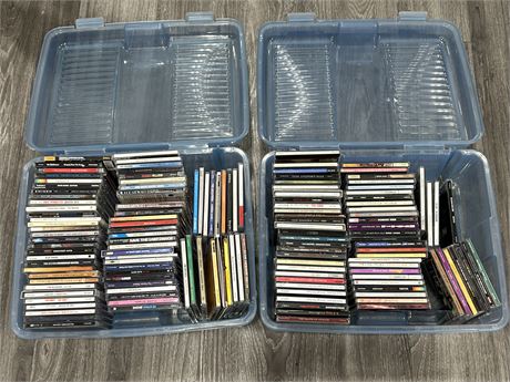 2 BOXES OF CDS