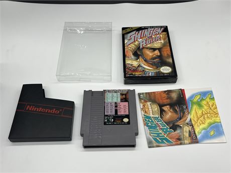 SHINGEN THE RULER - NES COMPLETE W/BOX & MANUAL - EXCELLENT COND