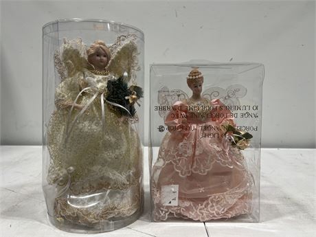 2 VINTAGE CHRISTMAS ANGELS IN BOXES