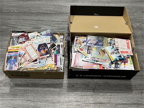 2 BOXES OF MISC CARDS