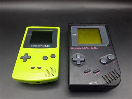 GAMEBOY CONSOLES -  NEED SOME REPAIRS - AS IS