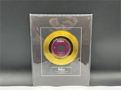 THE BEATLES ‘MAGICAL MYSTERY TOUR’ 45RPM GOLD RECORD DISPLAY 11”x14”