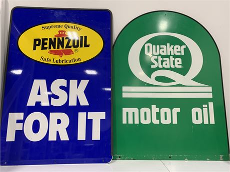 PENNZOIL AND QUAKER STATE OIL SIGNS