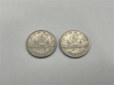 CANADIAN 1968 & 1969 DOLLARS