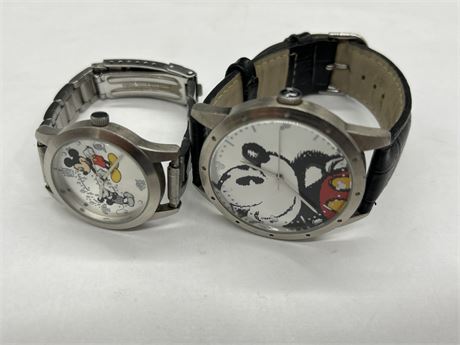 PAIR OF DISNEY MICKEY MOUSE WATCHES