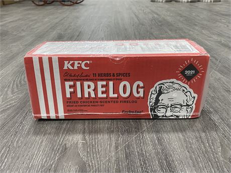 NEW IN WRAP KFC FRIED CHICKEN SCENTED ENVIRO FIRE LOG - 2021