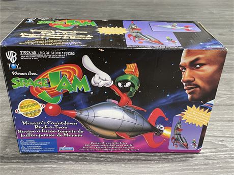 SEALED PLAYMATES SPACE JAM MARVINS COUNTDOWN ROCK-O-TRON