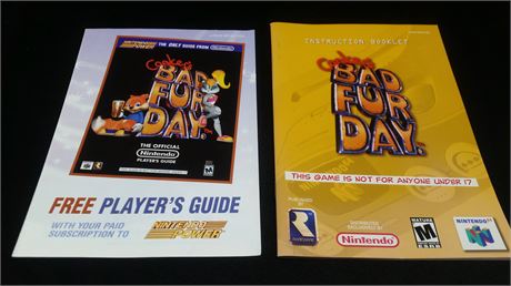 (MANUAL AND INSERT ONLY) CONKERS BAD FUR DAY