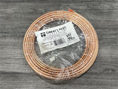 50FT ROLL OF COPPER TUBING