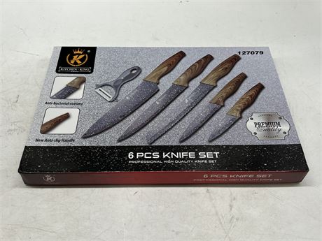 (NEW) KITCHEN KING 6 PCS KNIFE SET