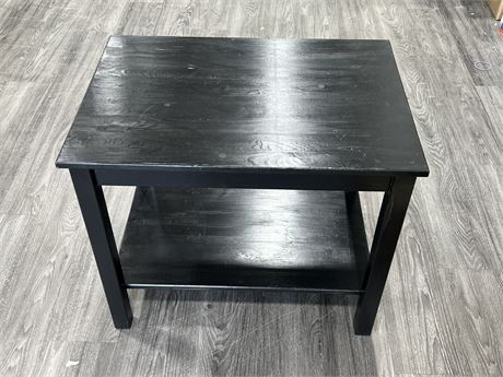 WOOD SIDE TABLE (20”x28”x24”)