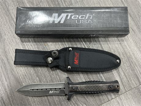 NEW MTECH KNIFE W/SHEATH (9” long)
